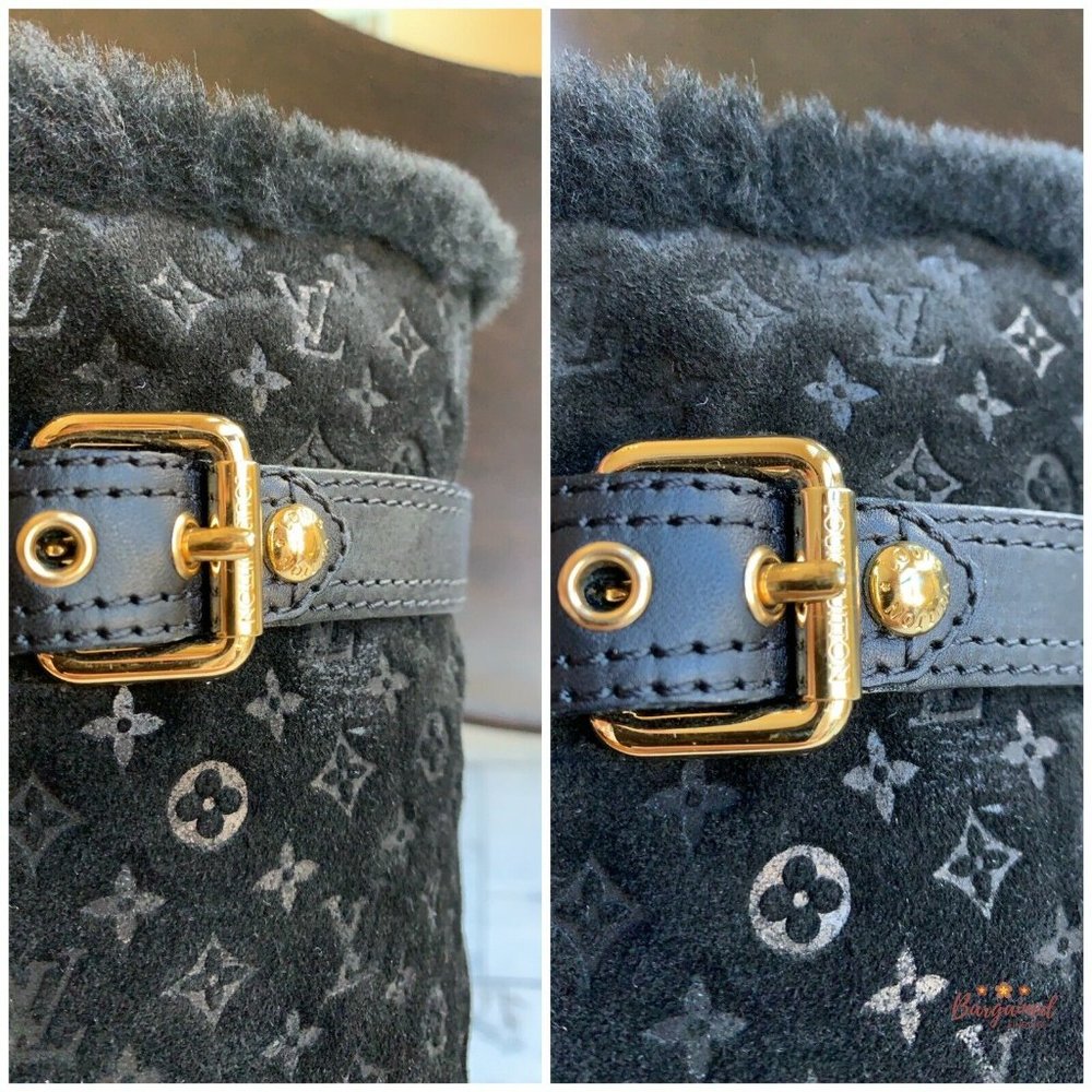 🛑SOLD🛑Authentic LOUIS VUITTON Monogram Suede - Picture 5 of 13